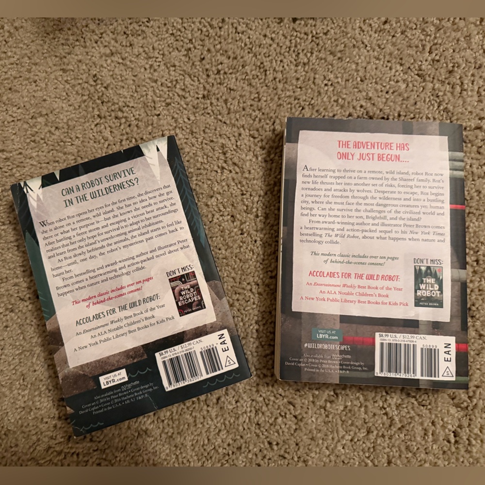The Wild Robot Book Set by Peter Brown - Picture 2 of 2